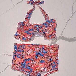 Janie and Jack Girls Two Piece Swim Suit Bikini 4